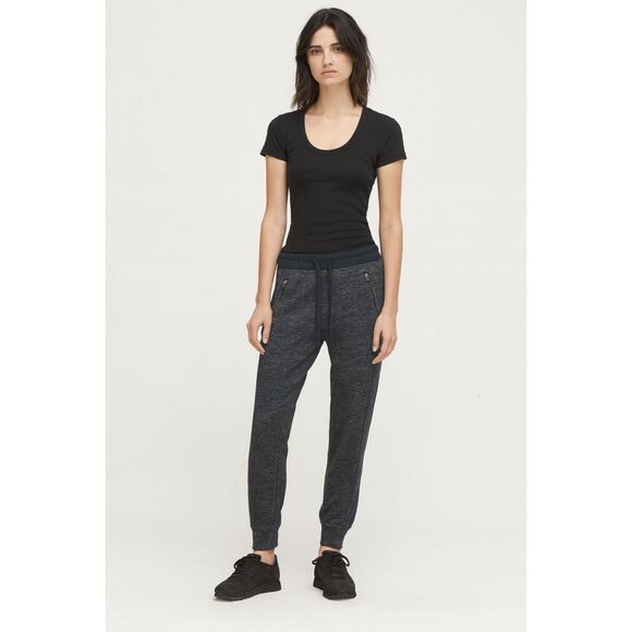Standard JAMES PERSE Gray Estilo Drawstring Cotton Jogger Pants   Women's Size 0 - Picture 1 of 9